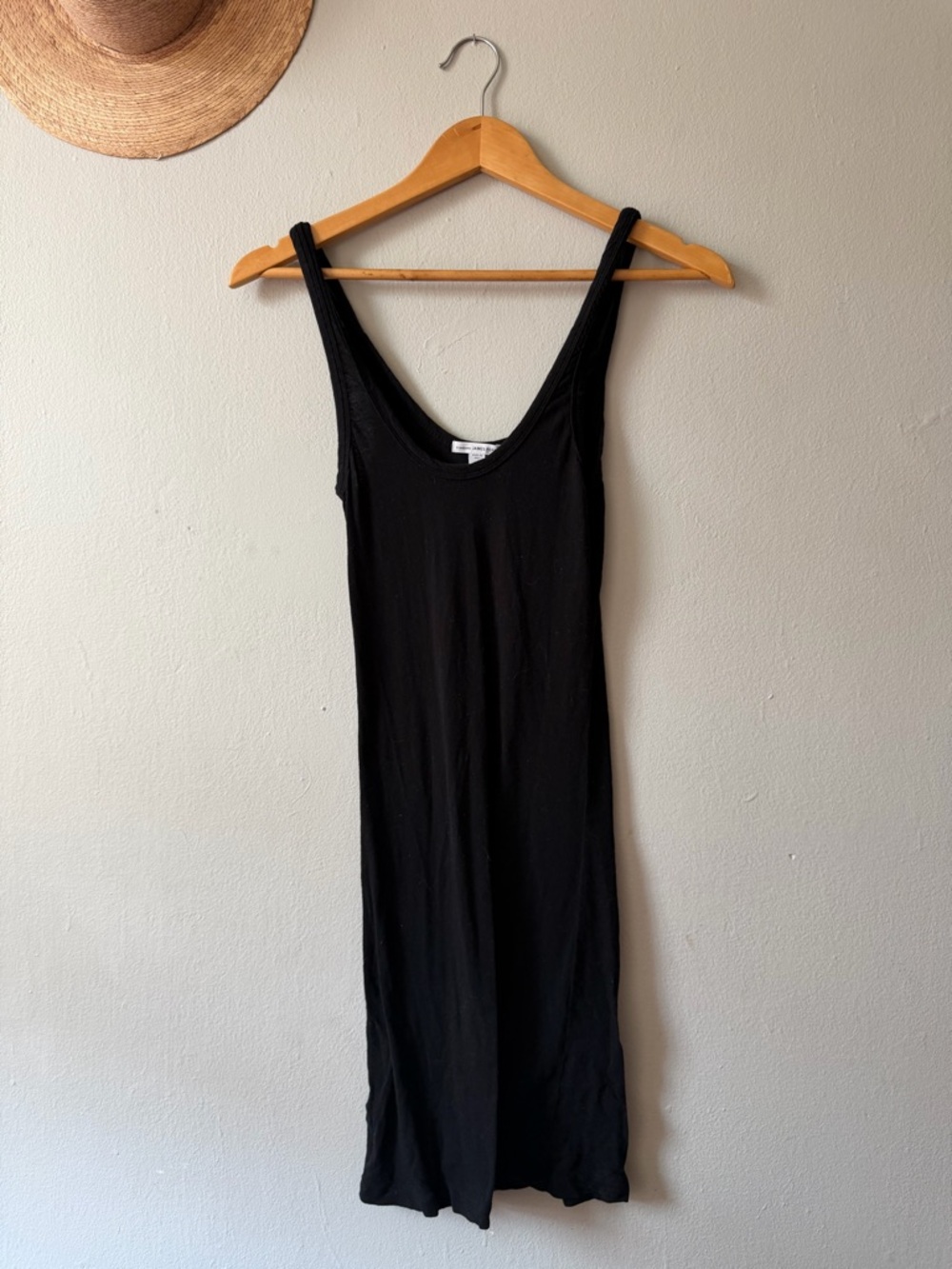 James Perse Black Tank Dress Minimalist size 2 (small / medium)